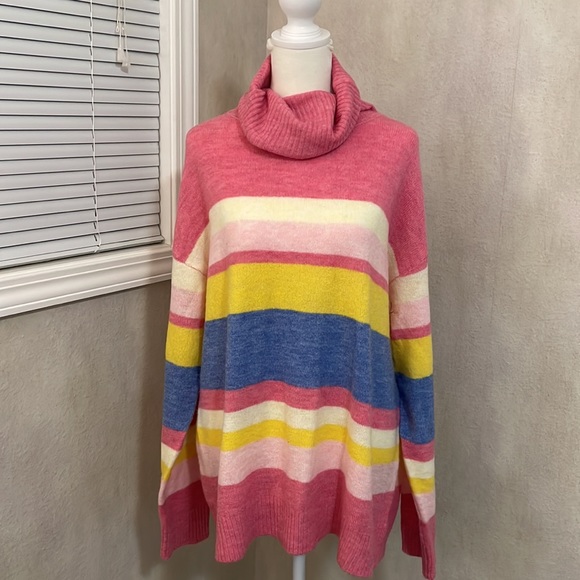 dip Sweaters - Soft striped sweater. Xl